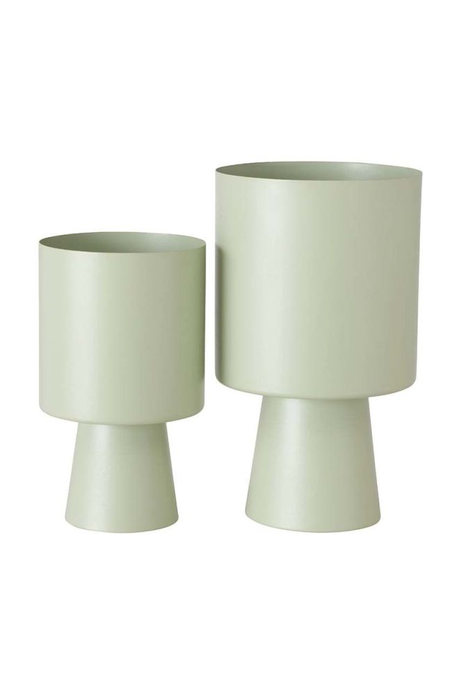 Набір квіткових горщиків Boltze Lenka 2-pack колір зелений