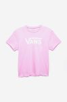 Дитяча бавовняна футболка Vans колір рожевий з принтом