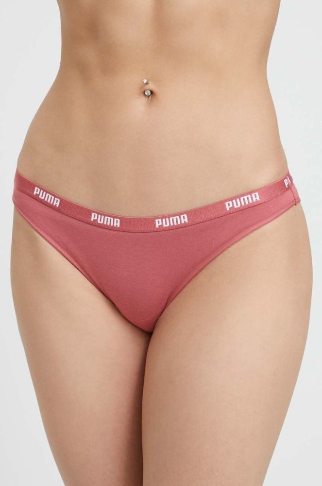 Труси Puma 2-pack колір рожевий (3186580)