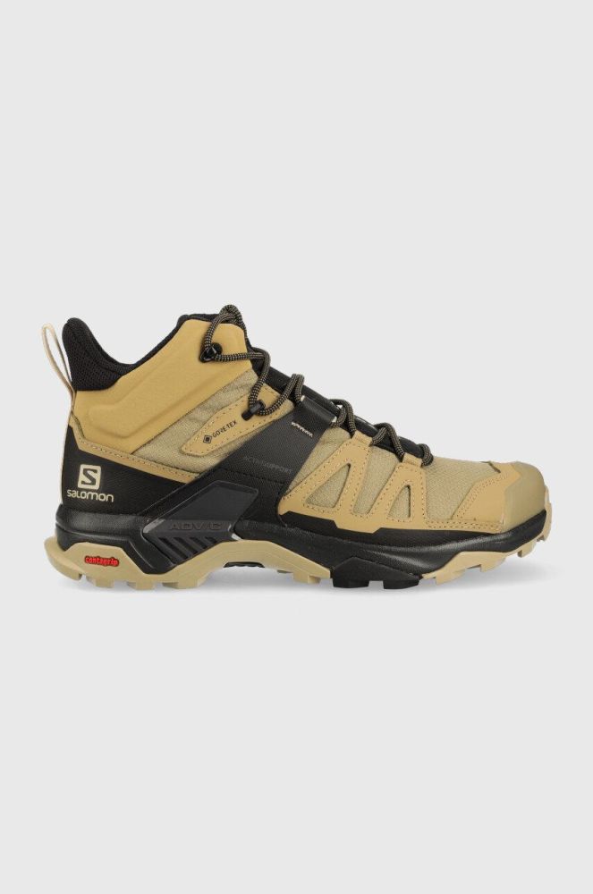 Черевики Salomon X Ultra 4 Mid GTX чоловічі колір бежевий