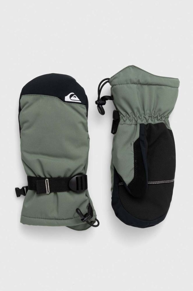 Дитячі рукавички Quiksilver колір зелений