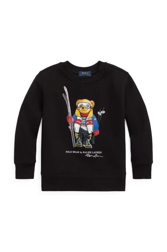 Дитяча кофта Polo Ralph Lauren колір чорний з принтом (2835993)