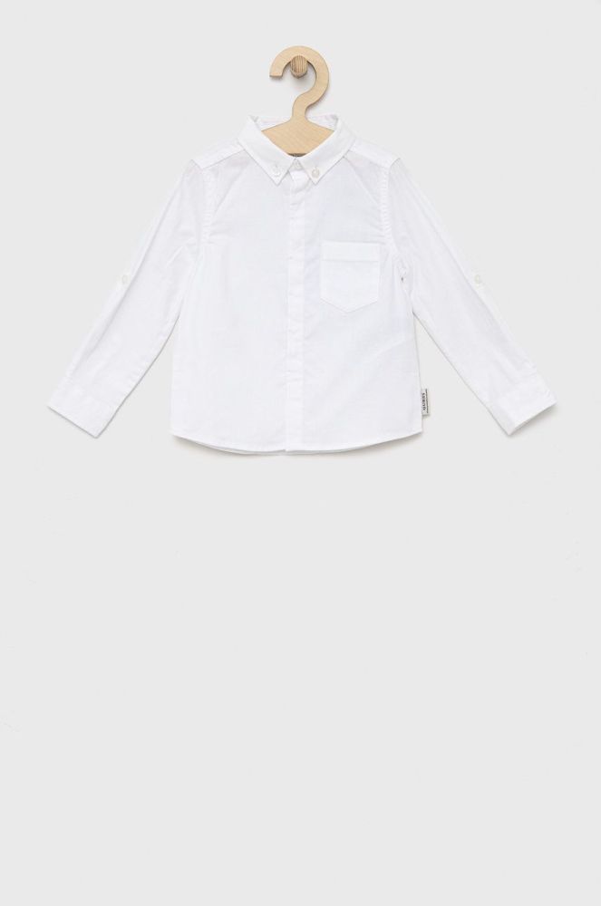 Дитяча бавовняна сорочка Guess колір білий (2740448)