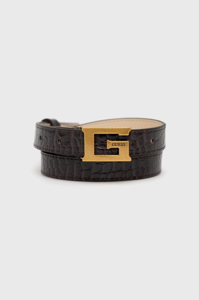 Ремінь Guess жіночий колір коричневий (2647540)