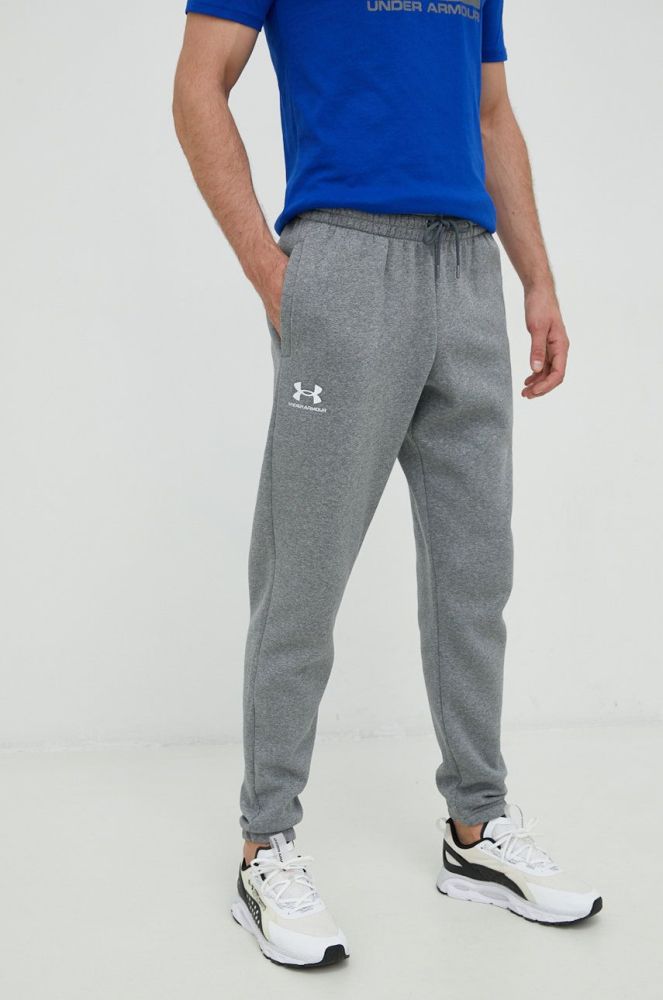 Спортивні штани Under Armour чоловічі колір сірий однотонні (2757530)