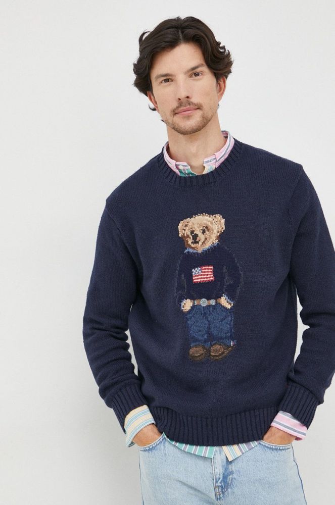 Светр Polo Ralph Lauren чоловічий колір синій