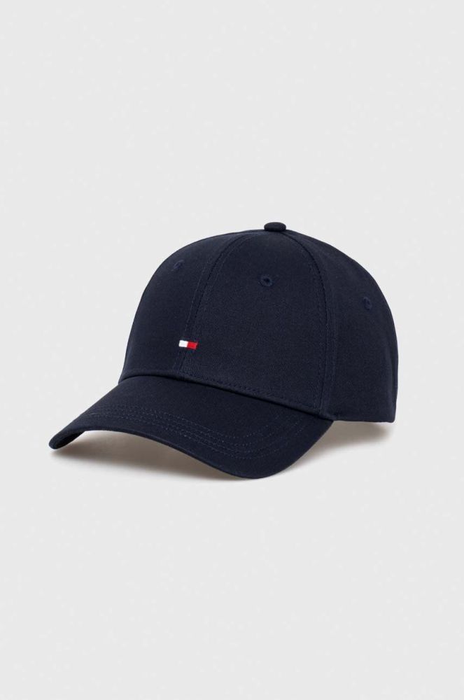 Бавовняна бейсболка Tommy Hilfiger колір синій однотонна (3268885)