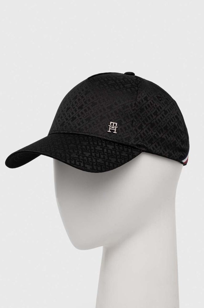Кепка Tommy Hilfiger колір чорний однотонна