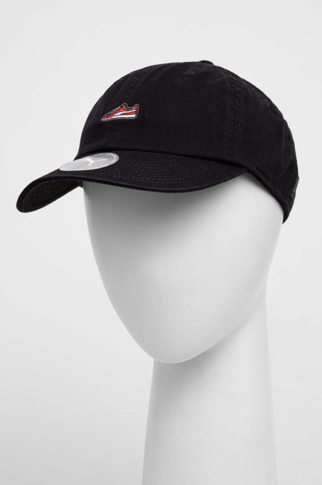 Бавовняна бейсболка Puma колір чорний з аплікацією (3550346)
