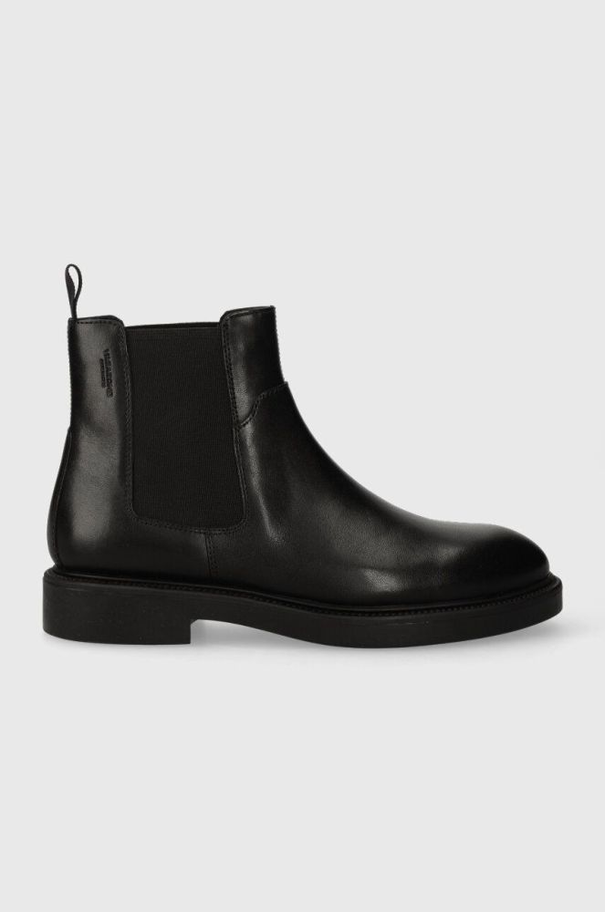 Шкіряні черевики Vagabond Shoemakers ALEX W жіночі колір чорний на плоскому ходу 5648.101.20