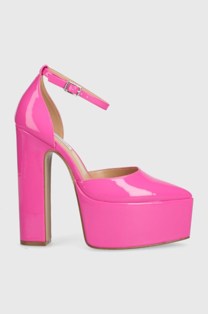 Туфлі Steve Madden Prompt колір рожевий каблук блок SM11002597
