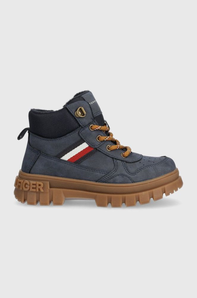 Дитячі зимові черевики Tommy Hilfiger колір синій (3528945)