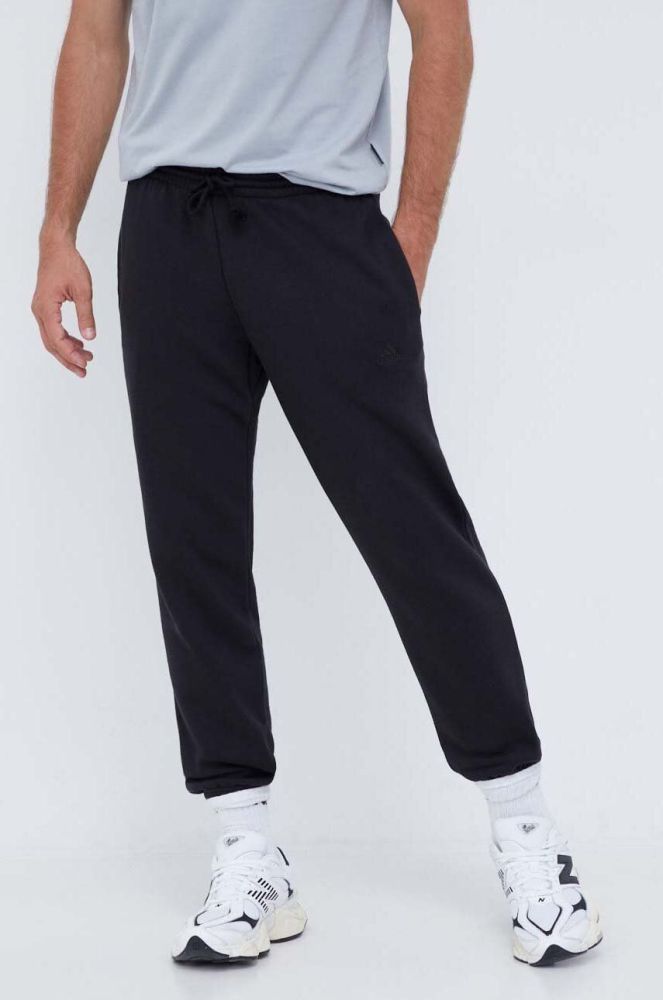 Спортивні штани adidas колір чорний однотонні (3486607)