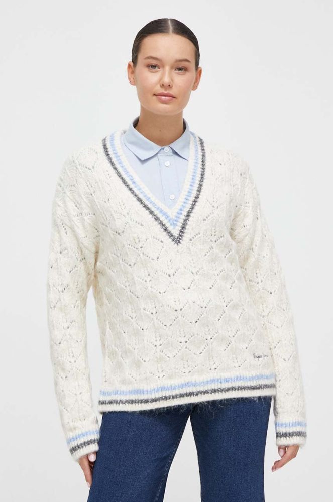 Светр Pepe Jeans жіночий колір бежевий (3648498)