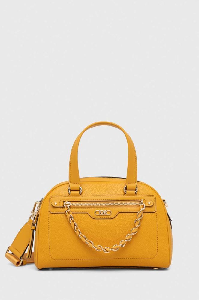 Шкіряна сумочка MICHAEL Michael Kors колір жовтий (3459717)