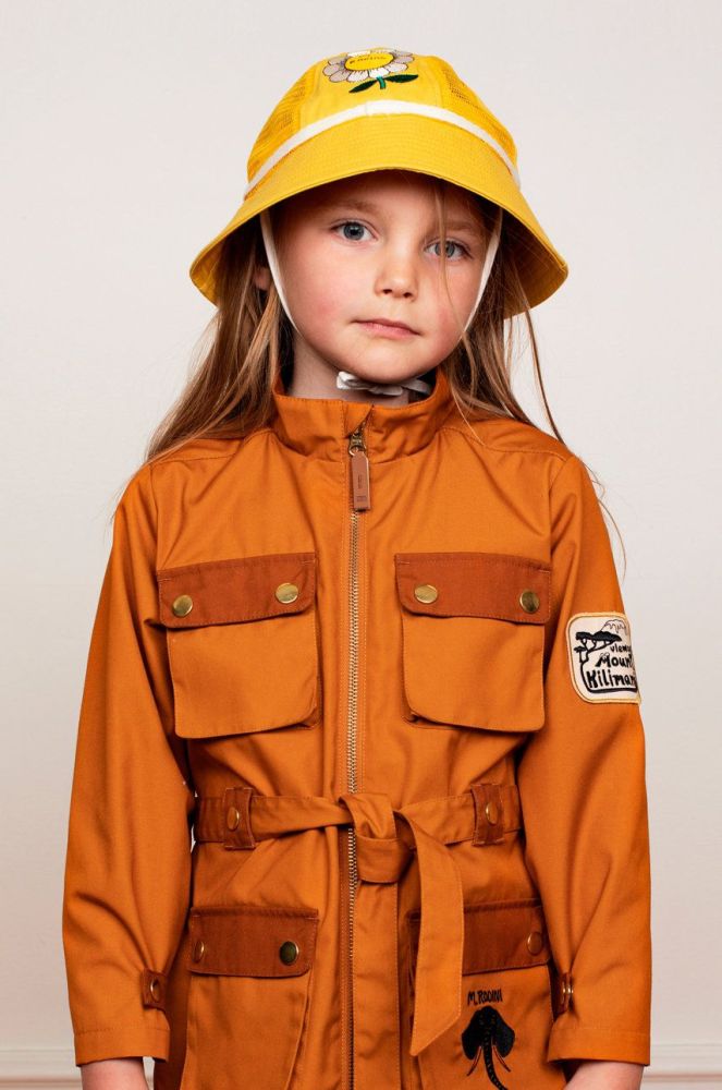 Дитячий капелюх Mini Rodini колір жовтий