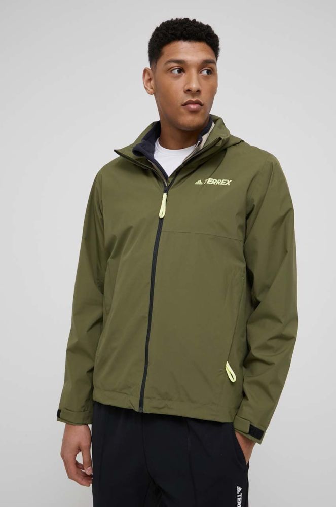 Куртка outdoor adidas TERREX колір зелений