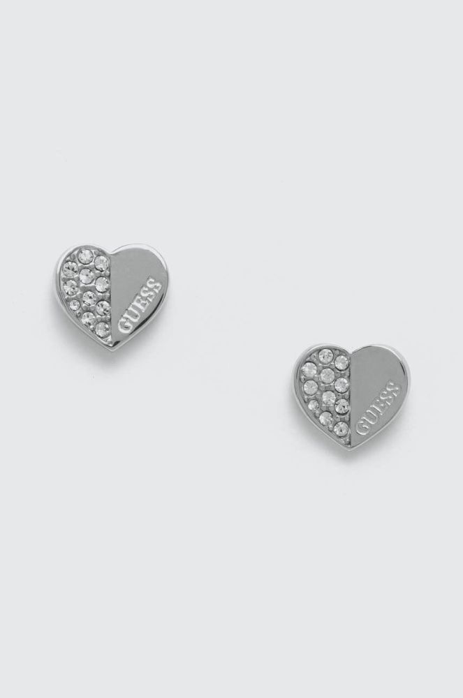 Сережки Guess колір срібний (3057306)