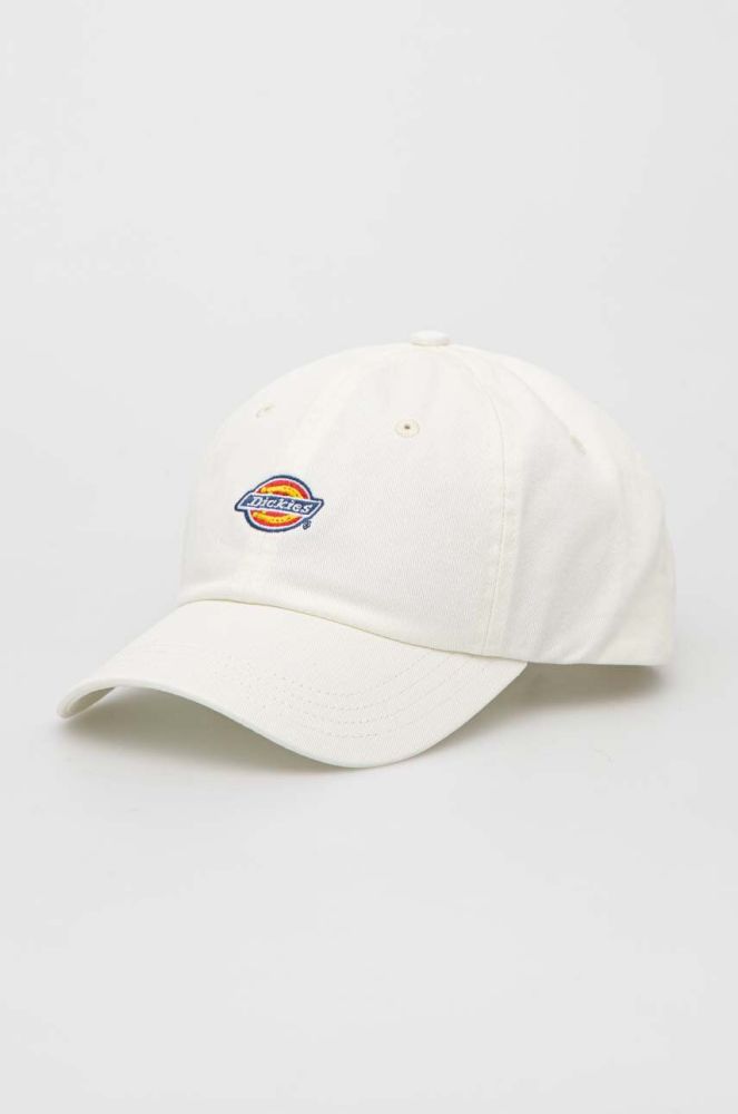 Бавовняна бейсболка Dickies колір білий з аплікацією DK0A4TKVC581-CLOUD