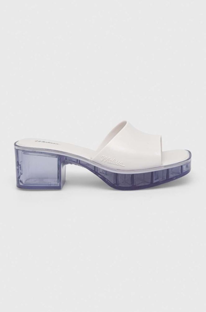 Шльопанці Melissa MELISSA SHAPE AD жіночі колір білий каблук блок M.32955.52063