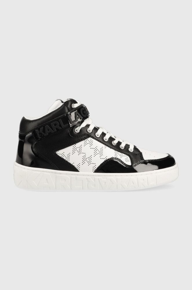 Шкіряні кросівки Karl Lagerfeld KL61056 KUPSOLE III колір чорний