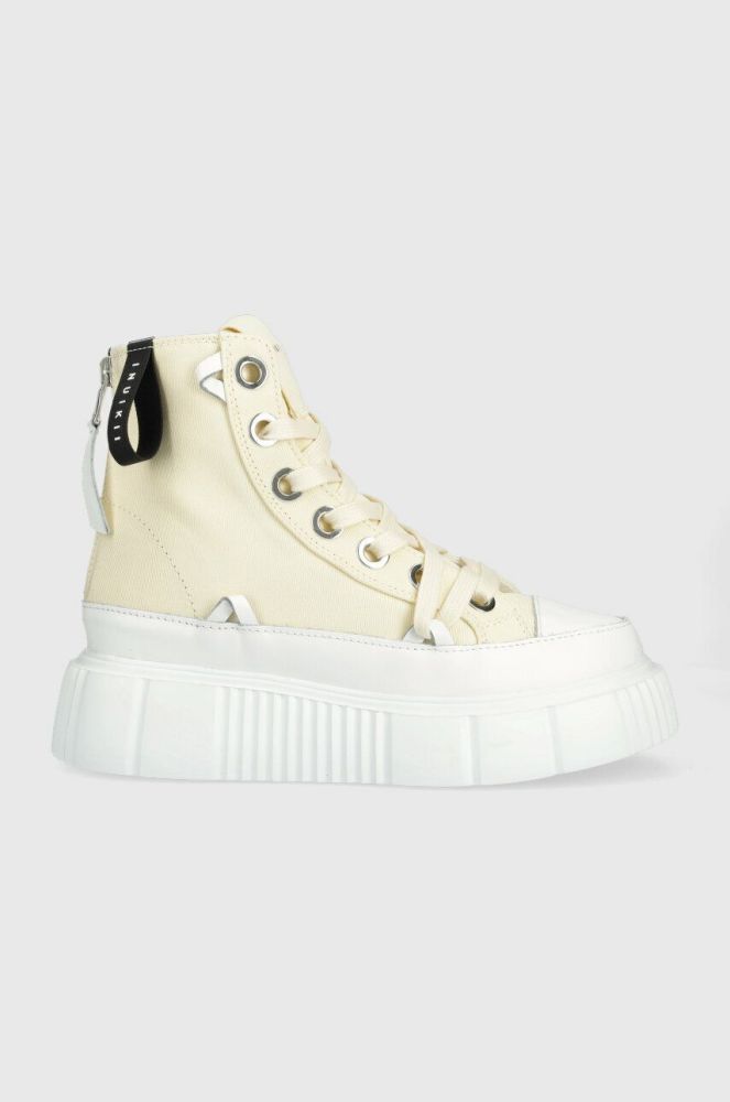 Кеди Inuikii Matilda Canvas High 23 жіночі колір бежевий 30103-024