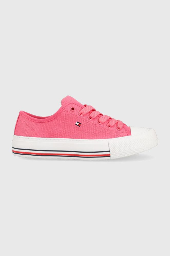 Дитячі кеди Tommy Hilfiger колір рожевий (2967482)