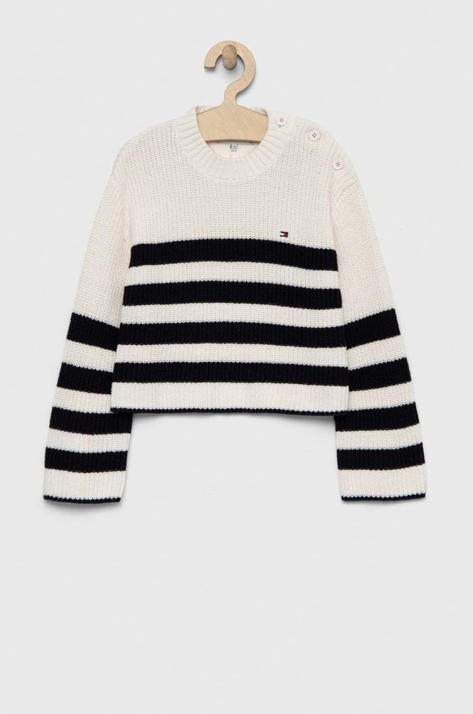 Дитячий светр Tommy Hilfiger колір білий (2885809)